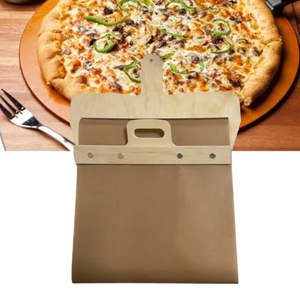 Wooden Pizza Sliding Tray With Handle Household Baking Chopping Board Spatula
