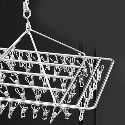 30/40/55 Pegs Stainless Steel Laundry Sock Underwear Clothes Dryer Rack Hanger