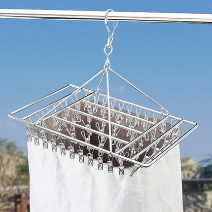 30/40/55 Pegs Stainless Steel Laundry Sock Underwear Clothes Dryer Rack Hanger