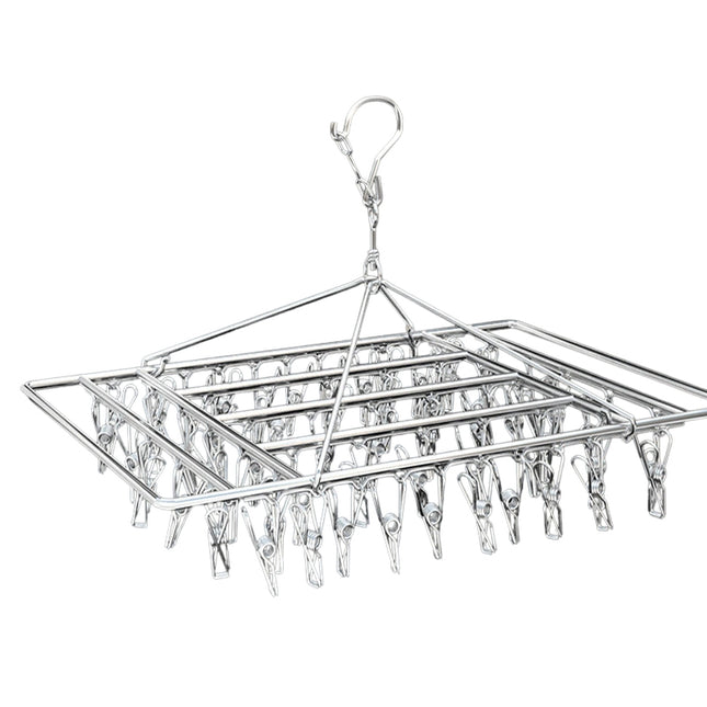 30/40/55 Pegs Stainless Steel Laundry Sock Underwear Clothes Dryer Rack Hanger
