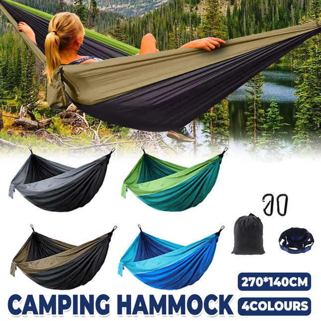 Portable Outdoor Camping Hammock Lightweight Breathable Fabric for Travel Leisure