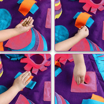 Dog Pet Nose Training Sniffing Pad Toys Blanket Game Feeding Cushion Snuffle Mat