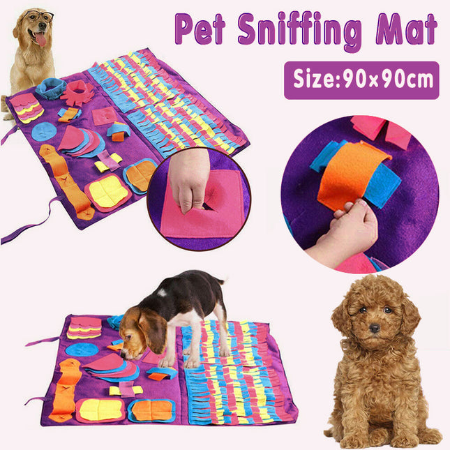 Dog Pet Nose Training Sniffing Pad Toys Blanket Game Feeding Cushion Snuffle Mat