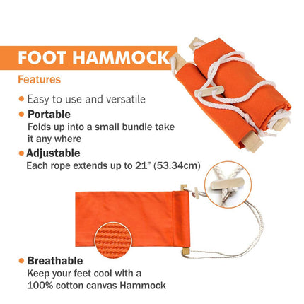 Foot Hammock Under Desk Hanging Office Footrest for Comfortable Leg Support