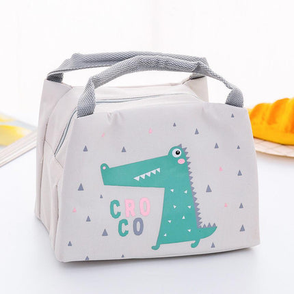 Portable Insulated Thermal Lunch Box Carry Tote Picnic Case Storage Bag 21x17x15cm