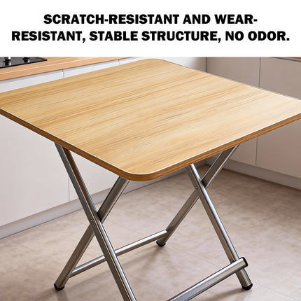 60cm Wooden Folding Table Tray Dinner Home Coffee Snack Outdoor Desk Portable