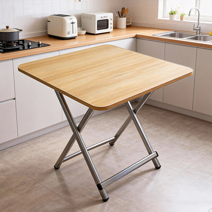 60cm Wooden Folding Table Tray Dinner Home Coffee Snack Outdoor Desk Portable