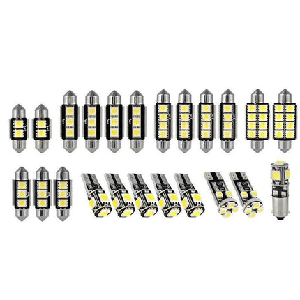 23x Car 12v Led Festoon Interior White Light Bulb 5050 5smd Auto Dome Globe DF - Aimall