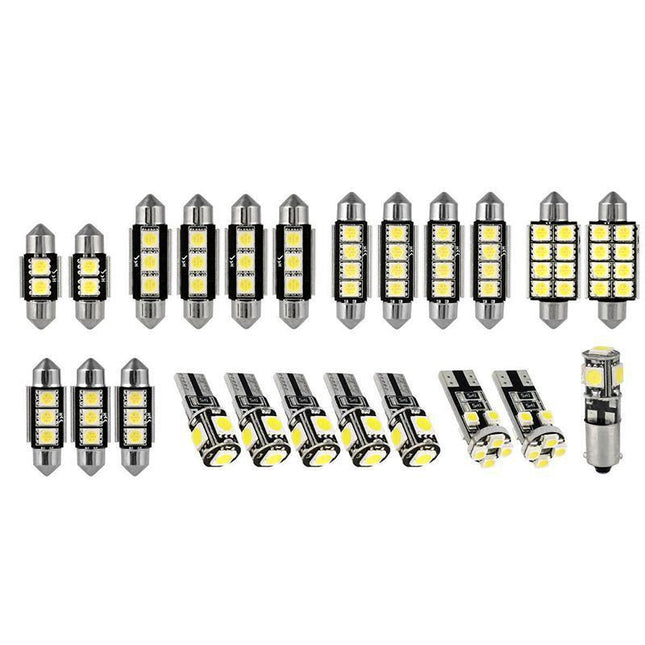 23x Car 12v Led Festoon Interior White Light Bulb 5050 5smd Auto Dome Globe DF - Aimall