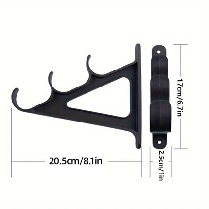 Wall Mounted Fishing Rod Rack Holder Display Storage Organizer for Rods and Gear