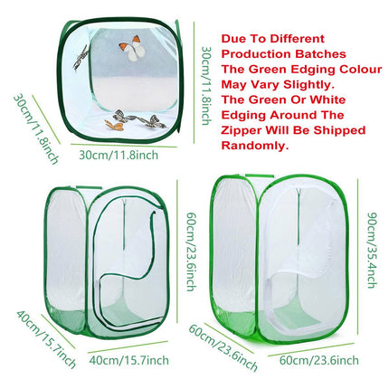 Collapsible Insect Cage Garden Insect Screen Plant Cultivation Cage for Outdoor