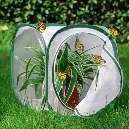 Collapsible Insect Cage Garden Insect Screen Plant Cultivation Cage for Outdoor