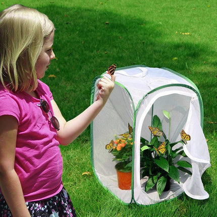 Collapsible Insect Cage Garden Insect Screen Plant Cultivation Cage for Outdoor