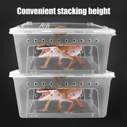 Bug and Isopod Breeder Box Clear Plastic Small Reptile Enclosure Carrier