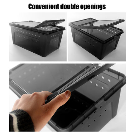 Bug and Isopod Breeder Box Clear Plastic Small Reptile Enclosure Carrier