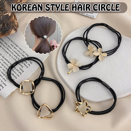Crystal Hair Ties Elastic Band Ponytail Holders Women Fashion Accessory