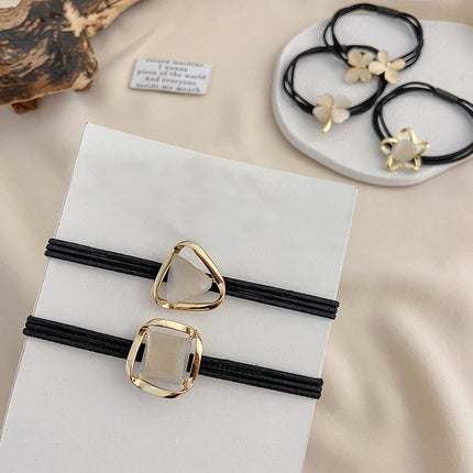 Crystal Hair Ties Elastic Band Ponytail Holders Women Fashion Accessory