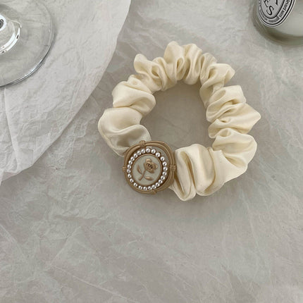 Flower Retro Korean Style Hair Rope Elastic Hair Bands Large Intestine Hair Ring