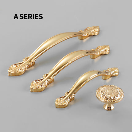 Light Luxury Wardrobe Handle Pure Copper European And American Brass Drawer Door Handle