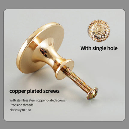 Light Luxury Wardrobe Handle Pure Copper European And American Brass Drawer Door Handle