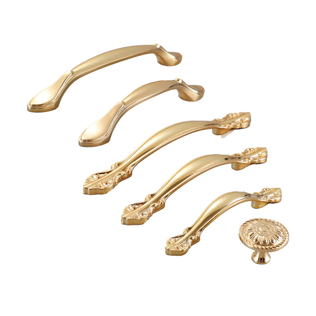 Light Luxury Wardrobe Handle Pure Copper European And American Brass Drawer Door Handle