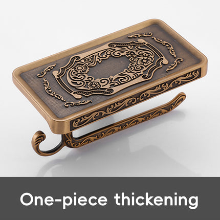 Aluminum Wall Mounted Bathroom Toilet Paper Holder Rack Phone Towel Tissue Roll