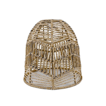 Chinese Style Imitation Rattan Lampshade DIY Weaving Lamp for Home Decor