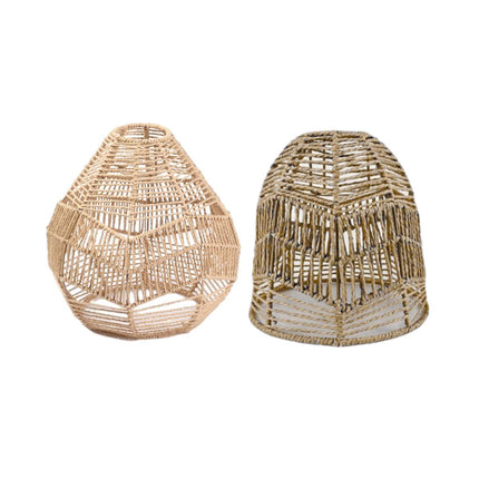 Chinese Style Imitation Rattan Lampshade DIY Weaving Lamp for Home Decor