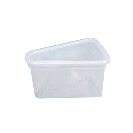 50PCS Triangular Cake Packaging Boxes Clear Food-Grade for Birthday Party Use