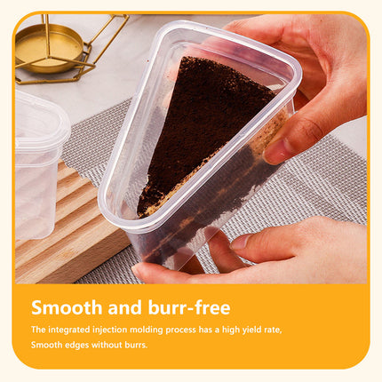 50PCS Triangular Cake Packaging Boxes Clear Food-Grade for Birthday Party Use