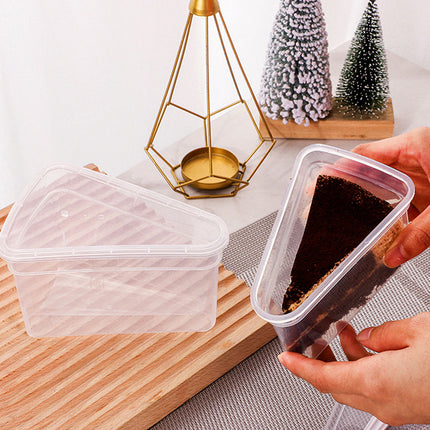 50PCS Triangular Cake Packaging Boxes Clear Food-Grade for Birthday Party Use