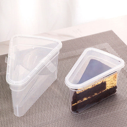 50PCS Triangular Cake Packaging Boxes Clear Food-Grade for Birthday Party Use