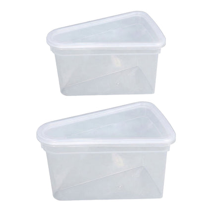 50PCS Triangular Cake Packaging Boxes Clear Food-Grade for Birthday Party Use