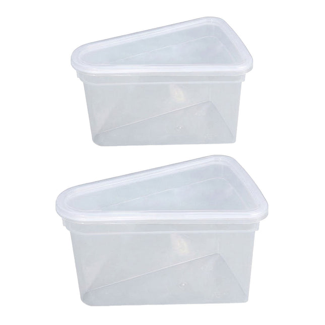 50PCS Triangular Cake Packaging Boxes Clear Food-Grade for Birthday Party Use