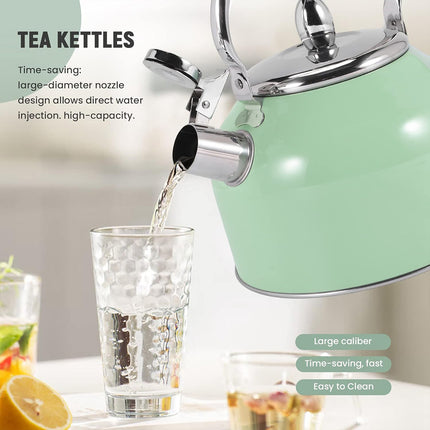 Stainless Steel Kettle 2.5L Household Water Boiler  Tea Pot Durable