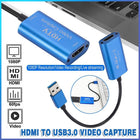 HDMI to USB3.0 Video Capture Card 4K/1080P 60fps HD Recorder Game Live Streaming - Aimall