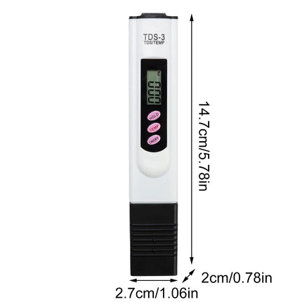 TDS Water Quality Test Pen for Fish Tank Tap Water Drinking Water Detector Tool