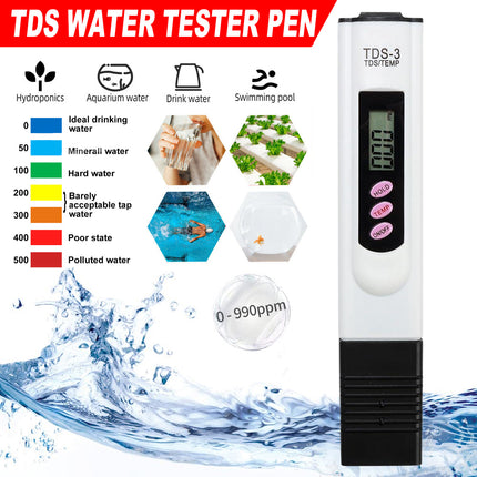 TDS Water Quality Test Pen for Fish Tank Tap Water Drinking Water Detector Tool