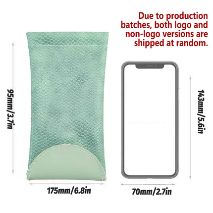 Mouth Snapped Sunglasses Eyeglass Glasses Case Soft Pouch Bag Pocket Spectacle
