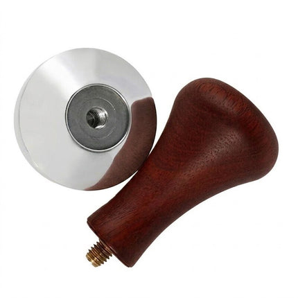 51mm Coffee Tamper Aluminum Alloy Base Wooden Handle for Espresso Machine