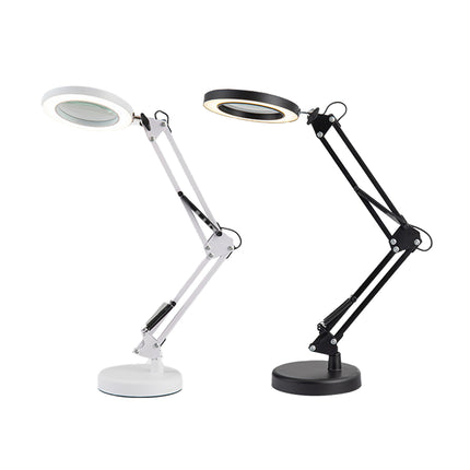 30X Magnifying Glass Desk Lamp LED Stepless Dim for Clock Repair Jewelry