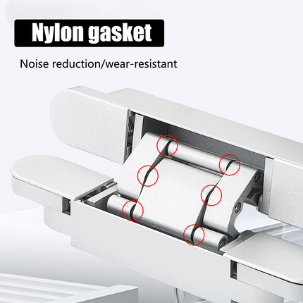Hidden Invisible Door Hinge Concealed 3D Hinge Heavy Duty for Doors and Cabinets