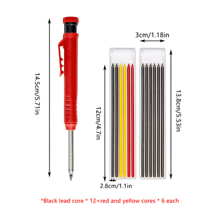 Carpenter Pencils Portable Easy to Use for Wood Metal Stone Construction Project