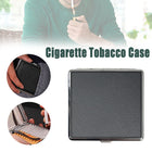 Stainless Steel+Pu Cigar Cigarette Tobacco Case Pocket Pouch Holder Box Au Stock