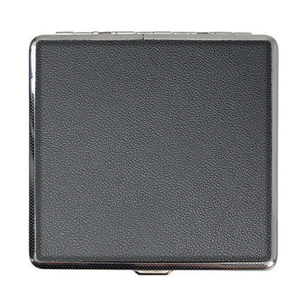 Stainless Steel+Pu Cigar Cigarette Tobacco Case Pocket Pouch Holder Box Au Stock