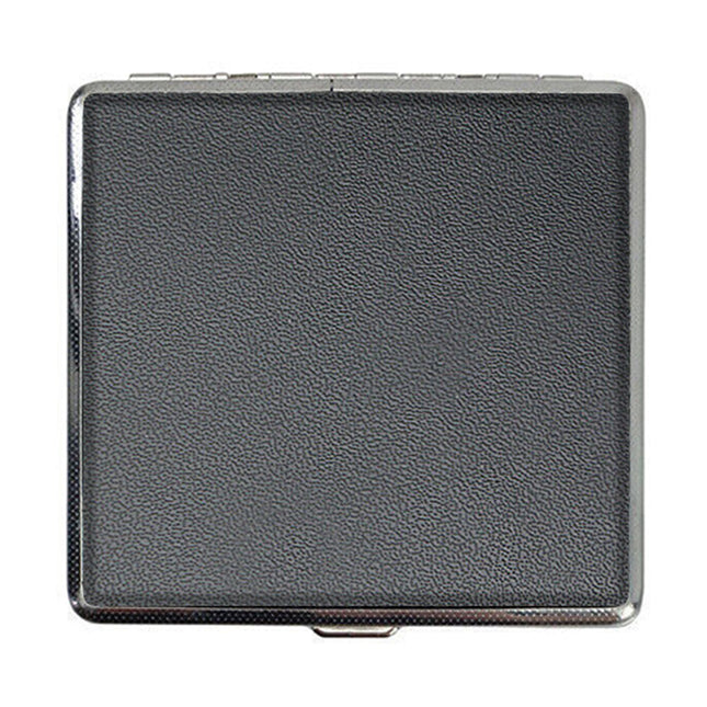 Stainless Steel+Pu Cigar Cigarette Tobacco Case Pocket Pouch Holder Box Au Stock