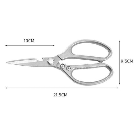 2x Japanese Heavy Duty Stainless Steel Kitchen Scissors Shears Fish Chicken Bone - Aimall