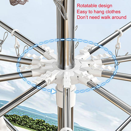 Folding Drying Rack Floor Stand Multi Functional Clothes Laundry Hanger Indoor