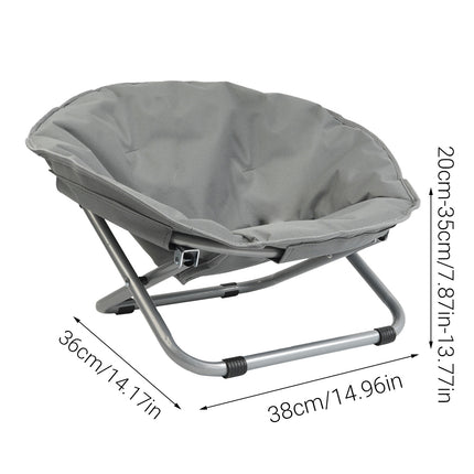 Folding Pet Bed Chair Portable Round Dog Bed Cat Bed Cushion for Pets Indoor Use