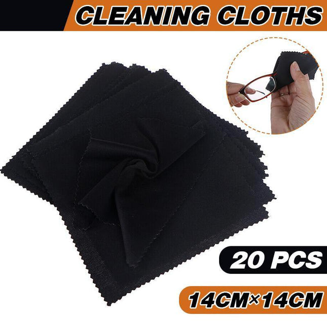 20 x Microfiber Cleaning Cloths - Glasses Cleaner Camera Phone Sunglasses Wipes - Aimall